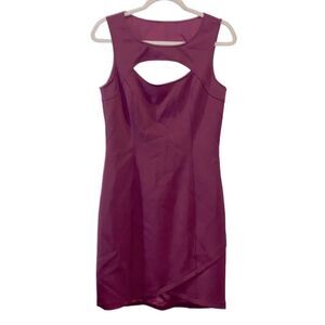 Guess Magenta Burgundy Cutout Bodycon Date Night Club Dress‌‌‌‌‌‌‌‌‌‌‌‌‌‌‌‌‌